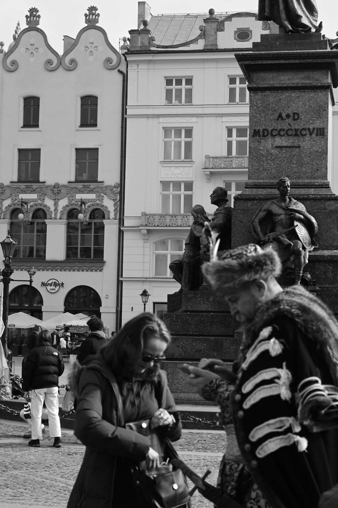 Polish female photographer and journalist with a camera bag