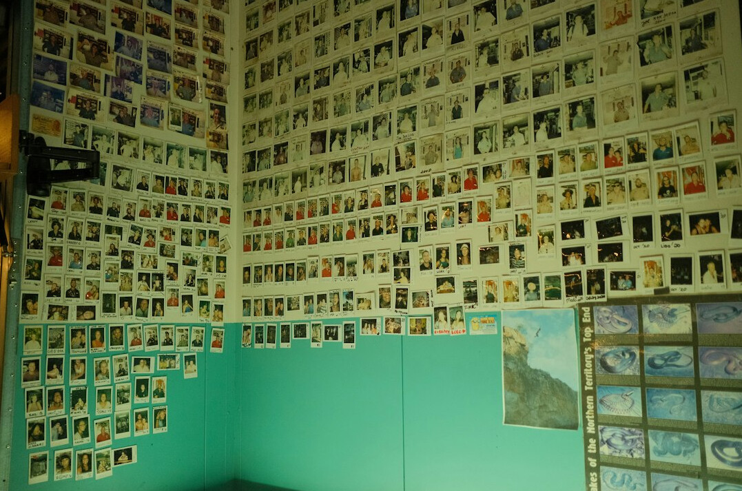 Archive room with printed photographs and contact sheets